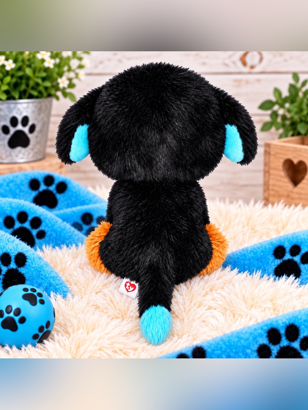 Ty Beanie Boo Tuffy the Rottweiler Plush - Picture 2 of 3